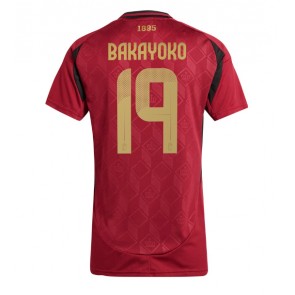 Belgie Johan Bakayoko #19 Dámské Domácí Dres ME 2024 Krátký Rukáv